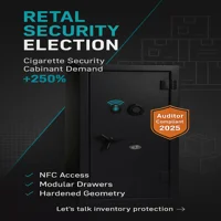 כספת חכמה בטכנולוגיית NFC של JSH עם גישה מאובטחת וללא צורך באינטרנט